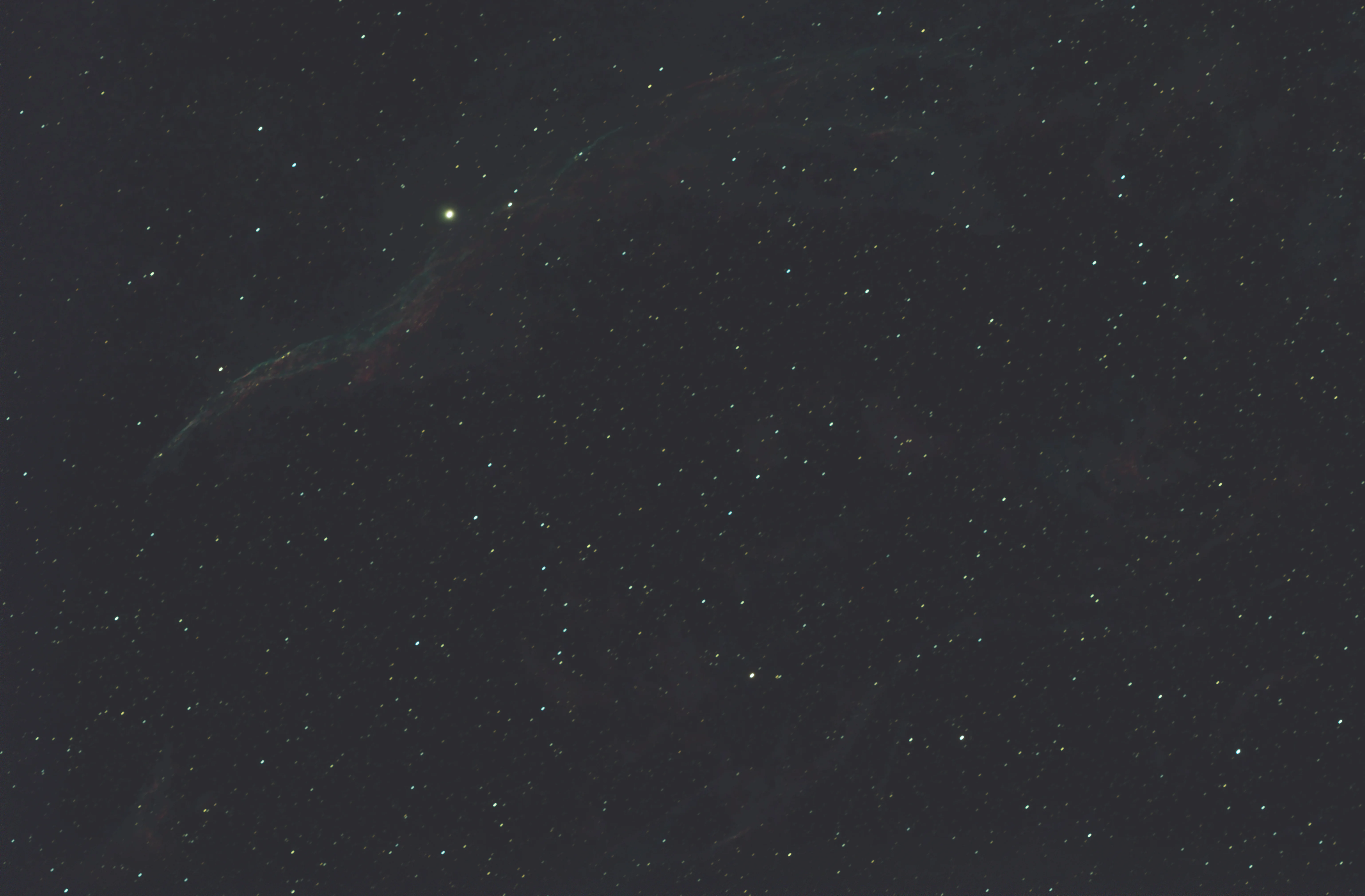 The Western Veil nebula with some tracking issues