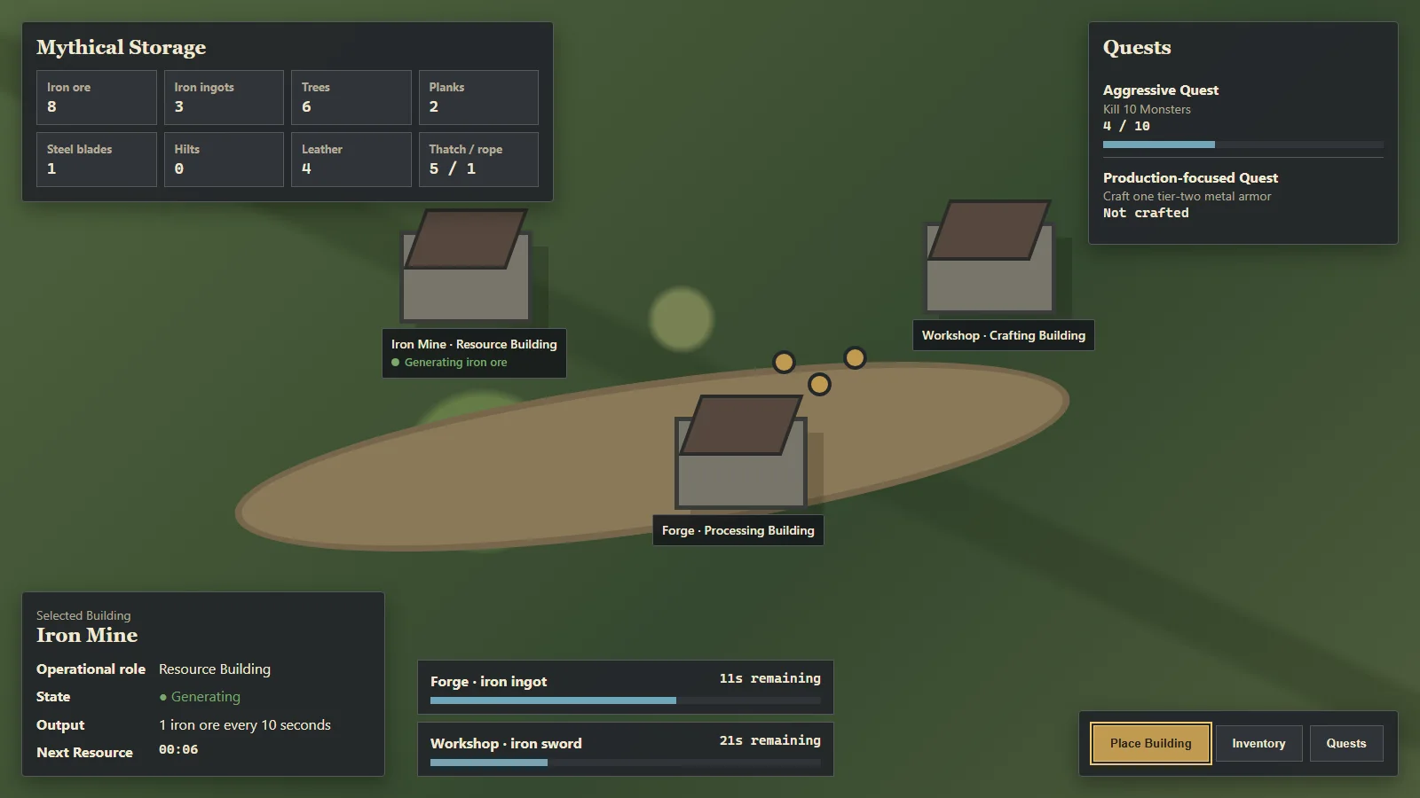 Concept design for the main strategy game HUD